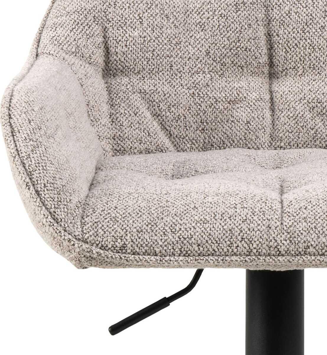 mutoni Tabouret de bar Shields beige pivotant 109 (1 pièce)  