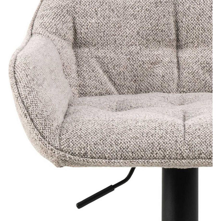 mutoni Tabouret de bar Shields beige pivotant 109 (1 pièce)  