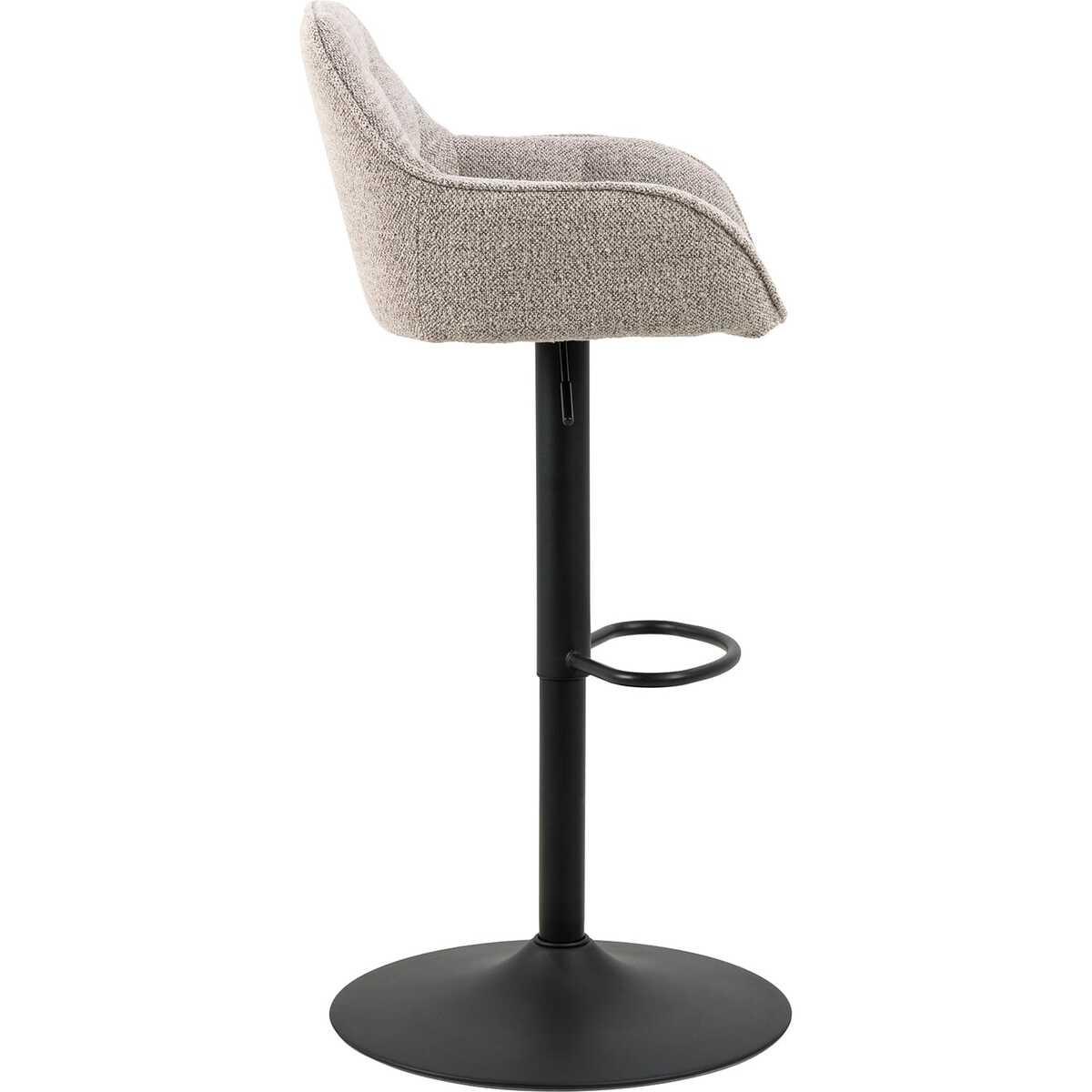 mutoni Tabouret de bar Shields beige pivotant 109 (1 pièce)  