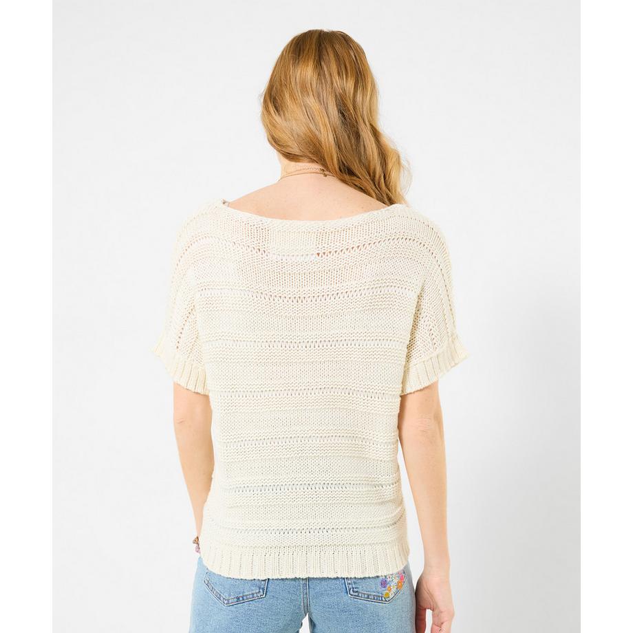 Joe Browns Kurzarm Strickpullover U-Boot-Ausschnitt  