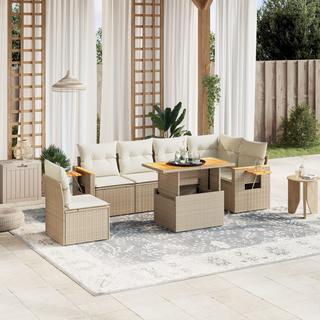 VidaXL set divano da giardino Polirattan  