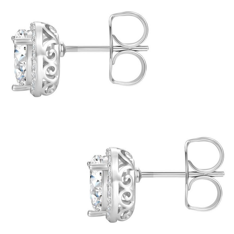 Lulu & Jane  Boucles d'oreilles Cœur Laiton Zircon 