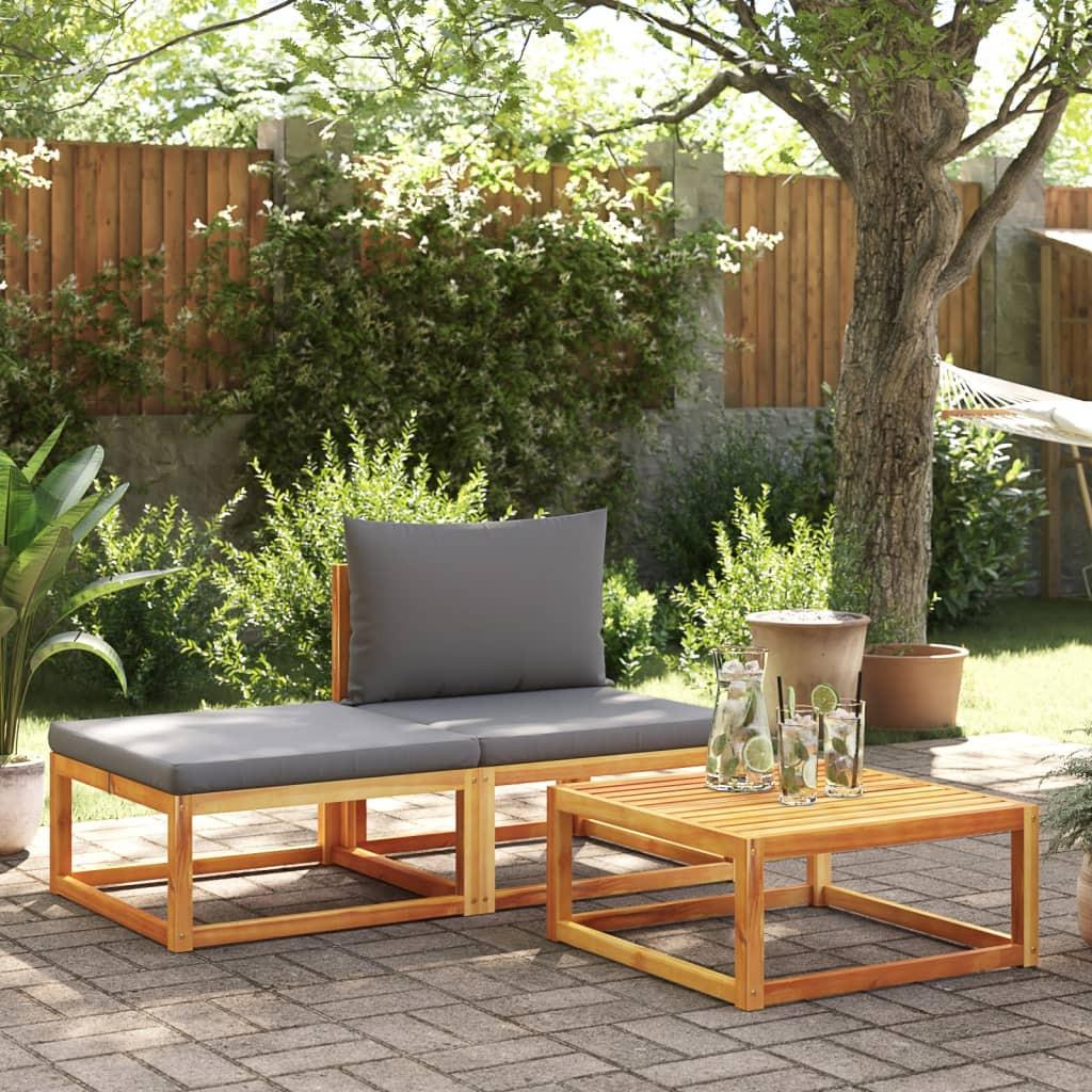 VidaXL Table de jardin bois d'acacia  