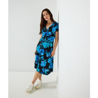 Joe Browns Abito in jersey con motivo floreale invernale e look a portafoglio  