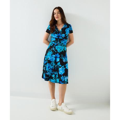 Joe Browns Abito in jersey con motivo floreale invernale e look a portafoglio  