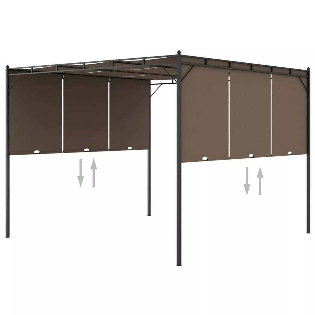 VidaXL - Gartenpavillon gewebe, One Size, Beige