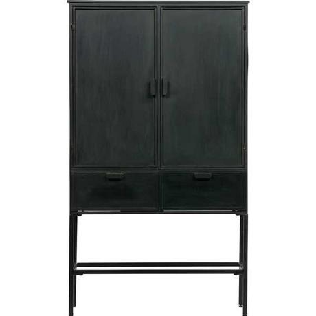 mutoni Schrank Vitrine Wish Metall Schwarz  