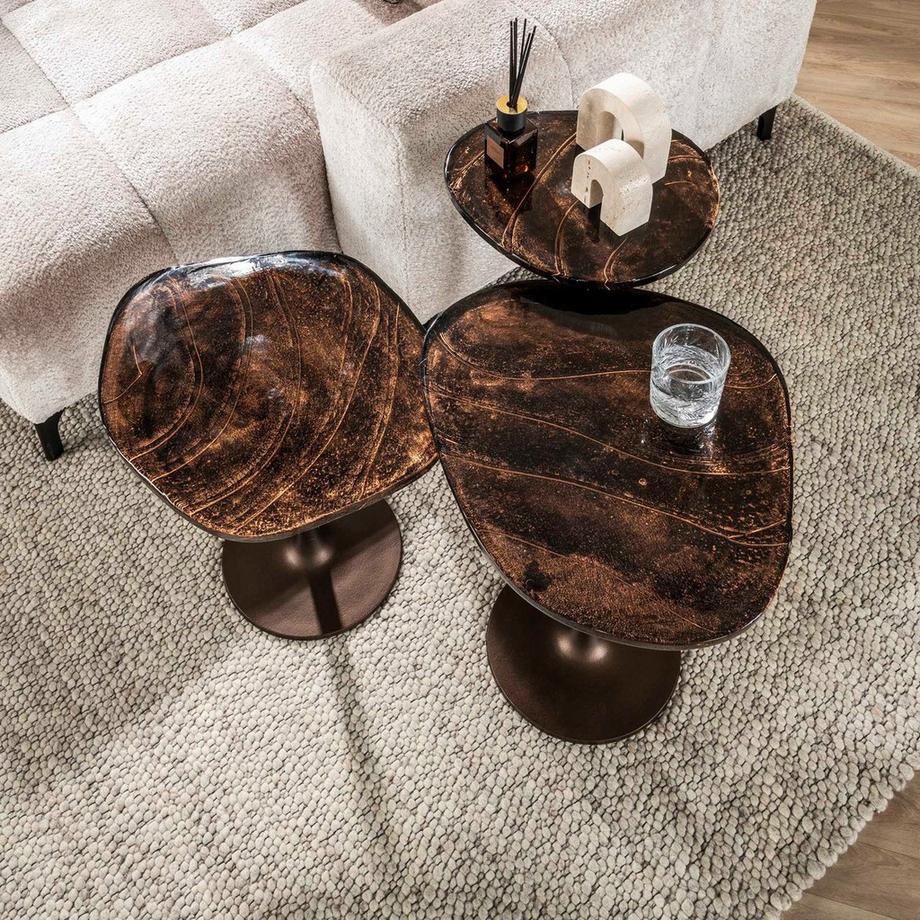 mutoni Beistelltisch Eclipse antikkupfer L  