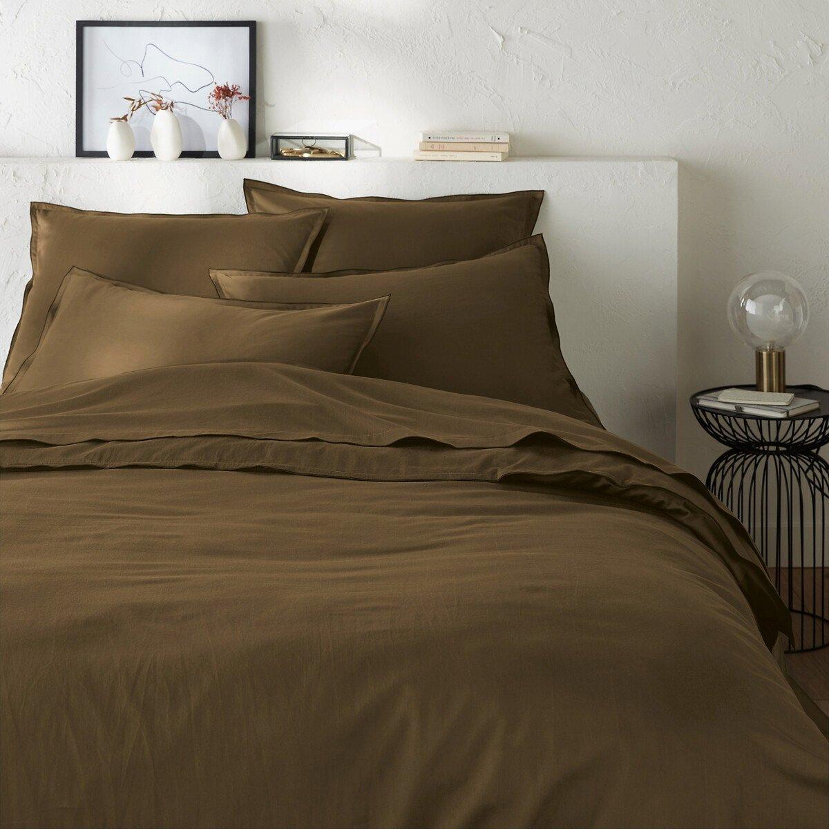 La Redoute Intérieurs Victor Drap-housse Satin de Coton Lavé  