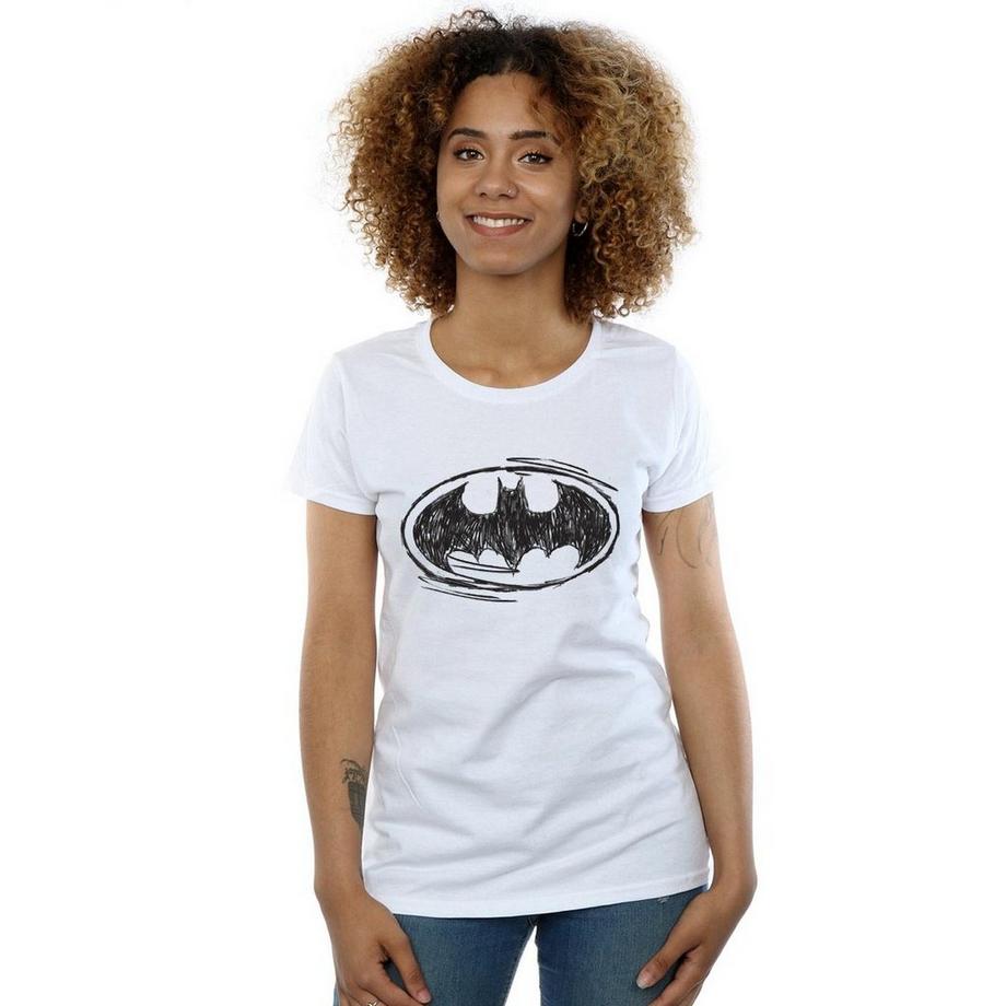 DC COMICS Batman Sketch Logo T-Shirt  