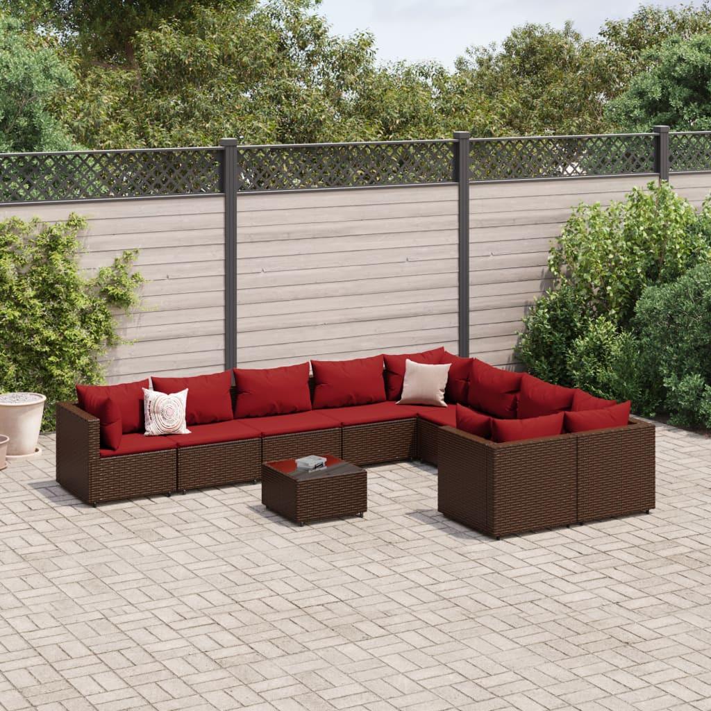 VidaXL Gartensofagarnitur poly-rattan  