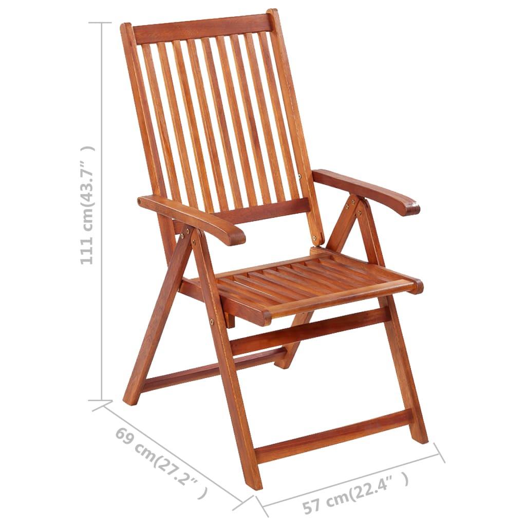 VidaXL Chaise de jardin bois  