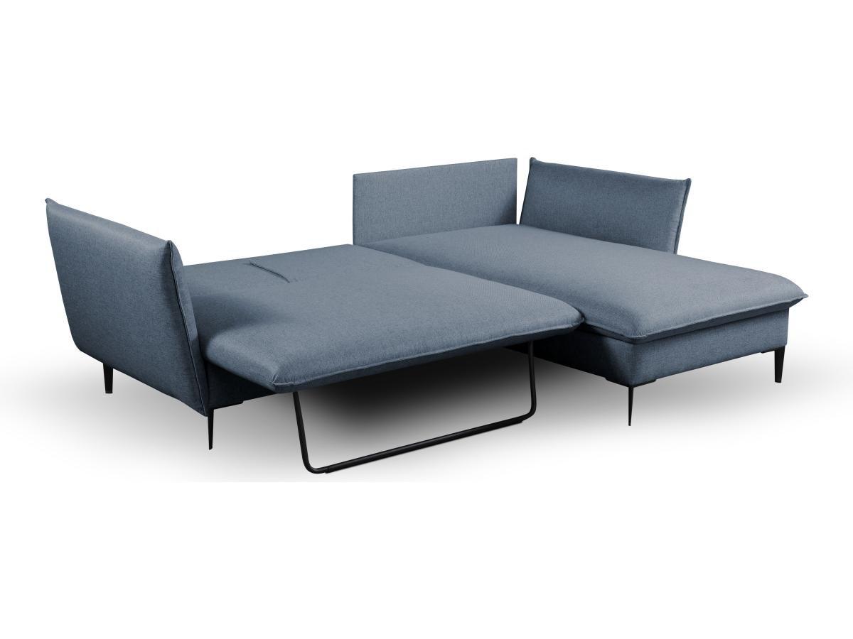 PASCAL MORABITO Divano letto angolare in Tessuto Blu marine Angolo a destra LAZARE di PASCAL MORABITO  