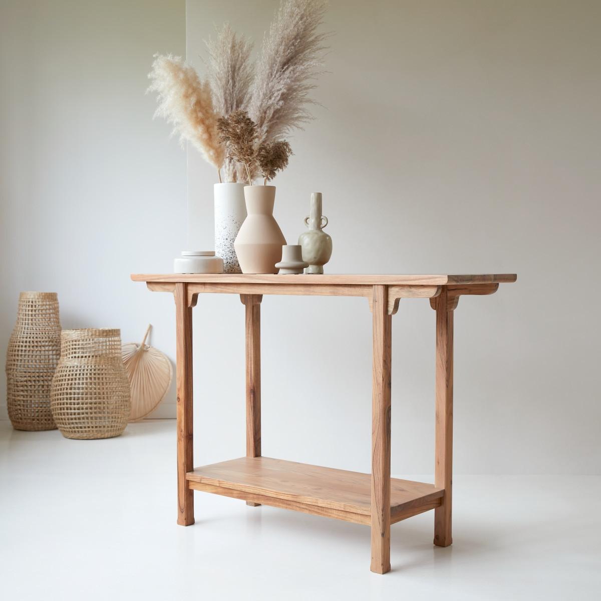 Tikamoon Console en acacia massif Elie  