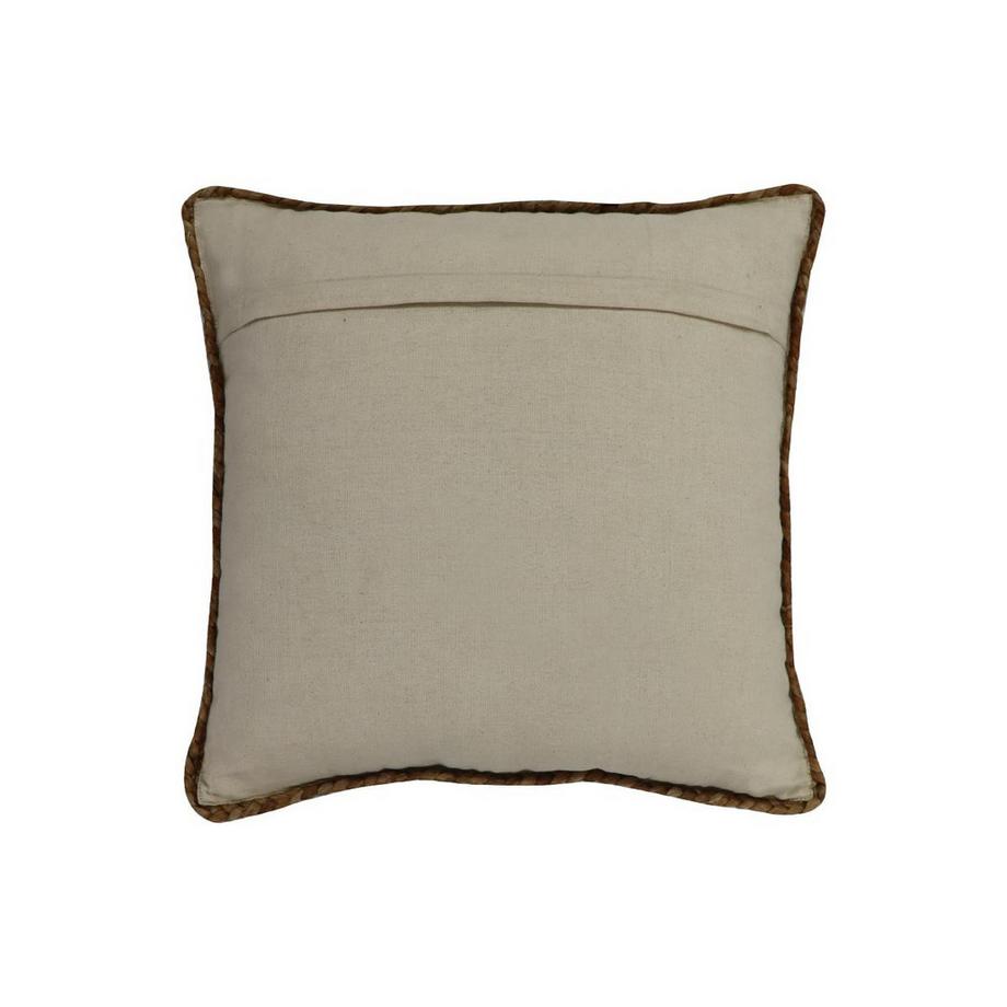 Vente-unique Cuscino intrecciato 100% Juta 60 x 60 cm Naturale  - Lotto di 2 - ZAMBAI  
