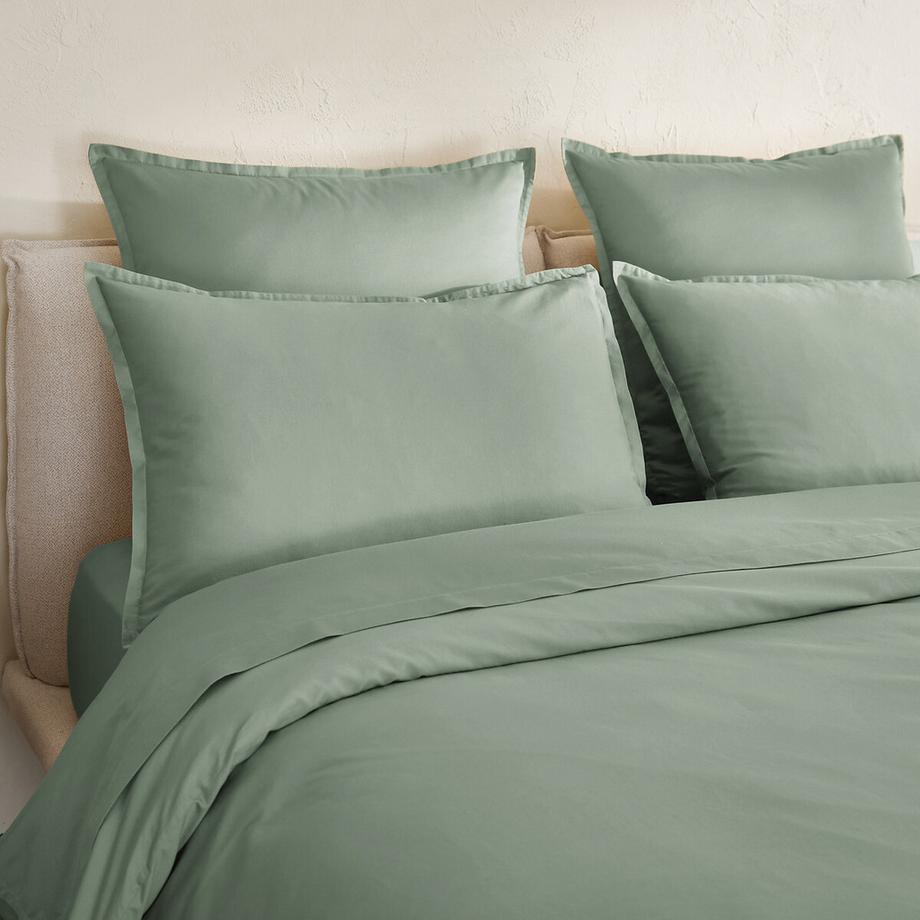 AM.PM Saria Taie d'oreiller en satin de coton lavé  