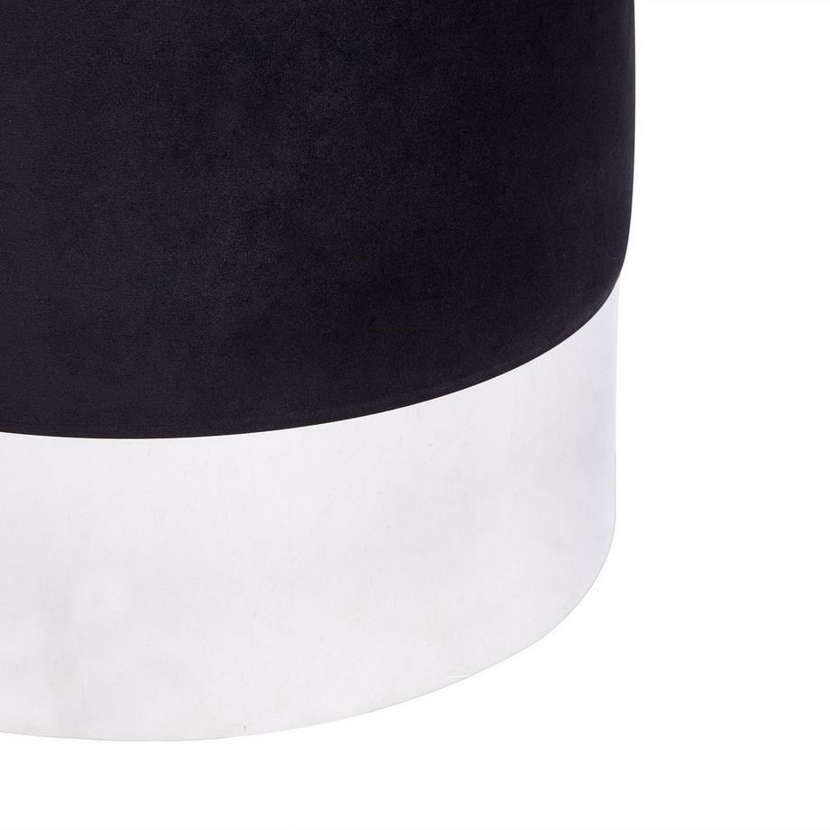 Beliani Pouf aus Samtstoff Glamourös BRIGITTE  