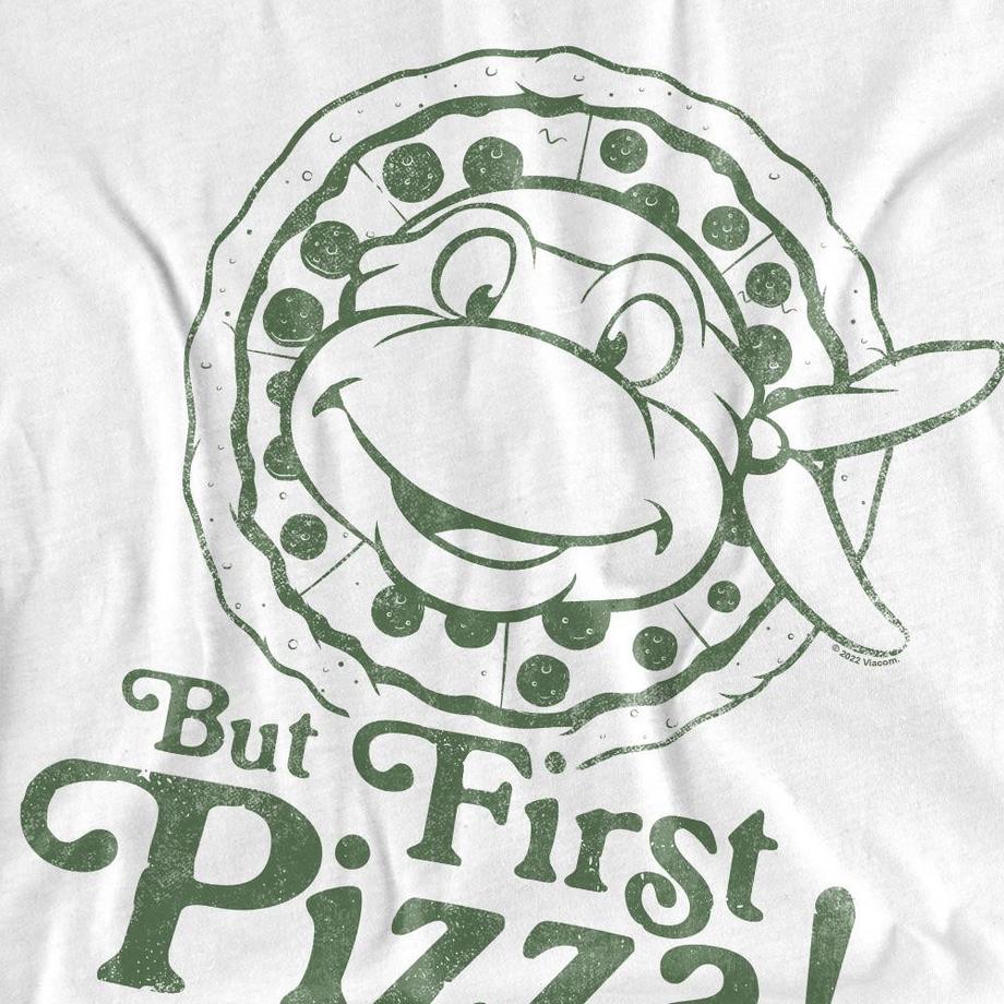 TEENAGE MUTANT NINJA TURTLE  But First Pizza Maglietta 