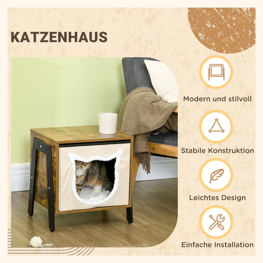 PawHut  Maison pour chat 