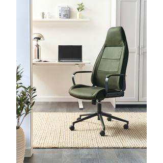 Beliani Chaise de bureau en Tissu Traditionnel REBEL  