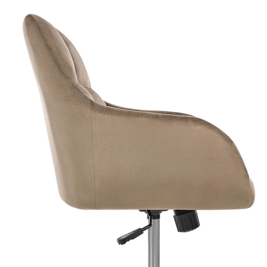 Beliani Chaise de bureau en Velours  PALMDALE  