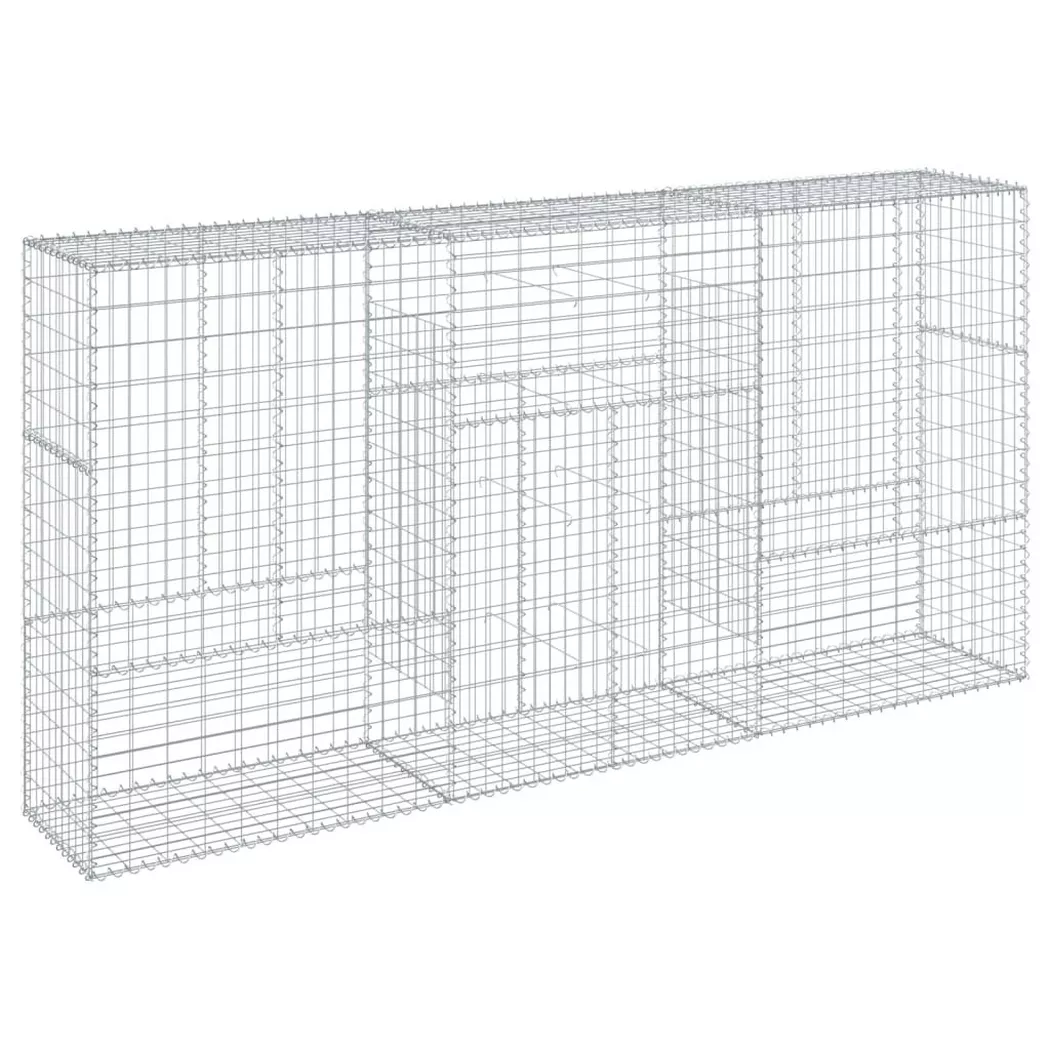 VidaXL - Panier gabion fer, One Size, Argent