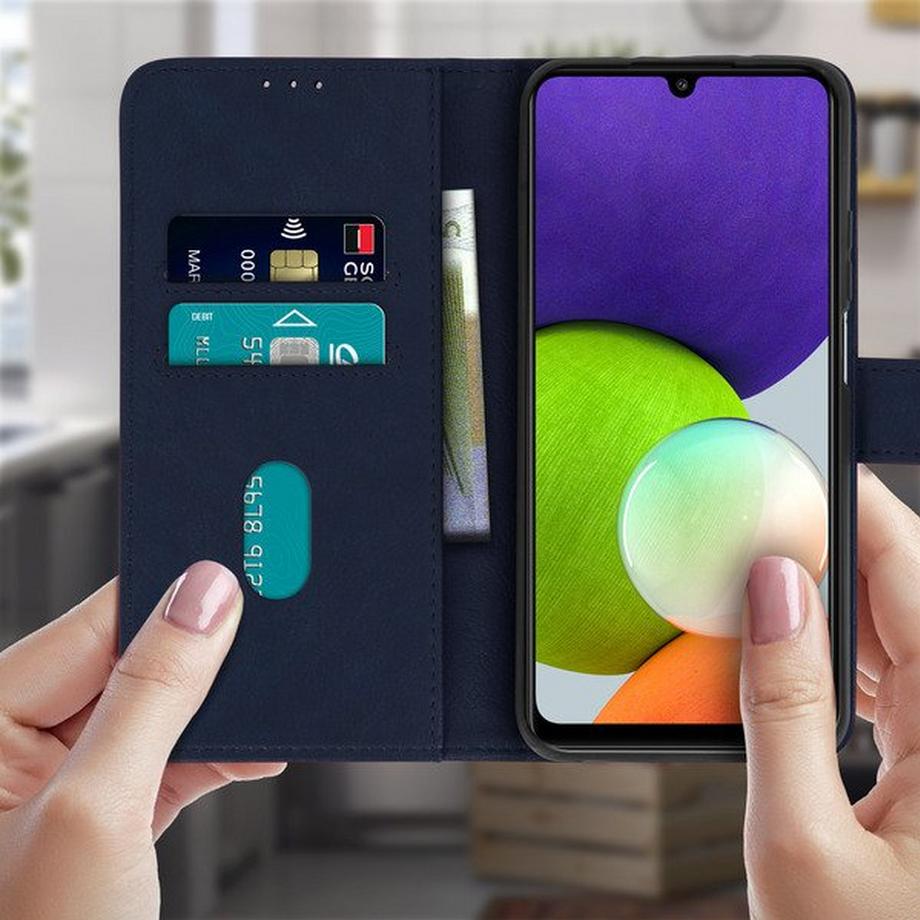 Avizar  Étui Samsung Galaxy A22 Bleu Nuit 