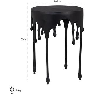 mutoni Table d'appoint Laila noir 43  