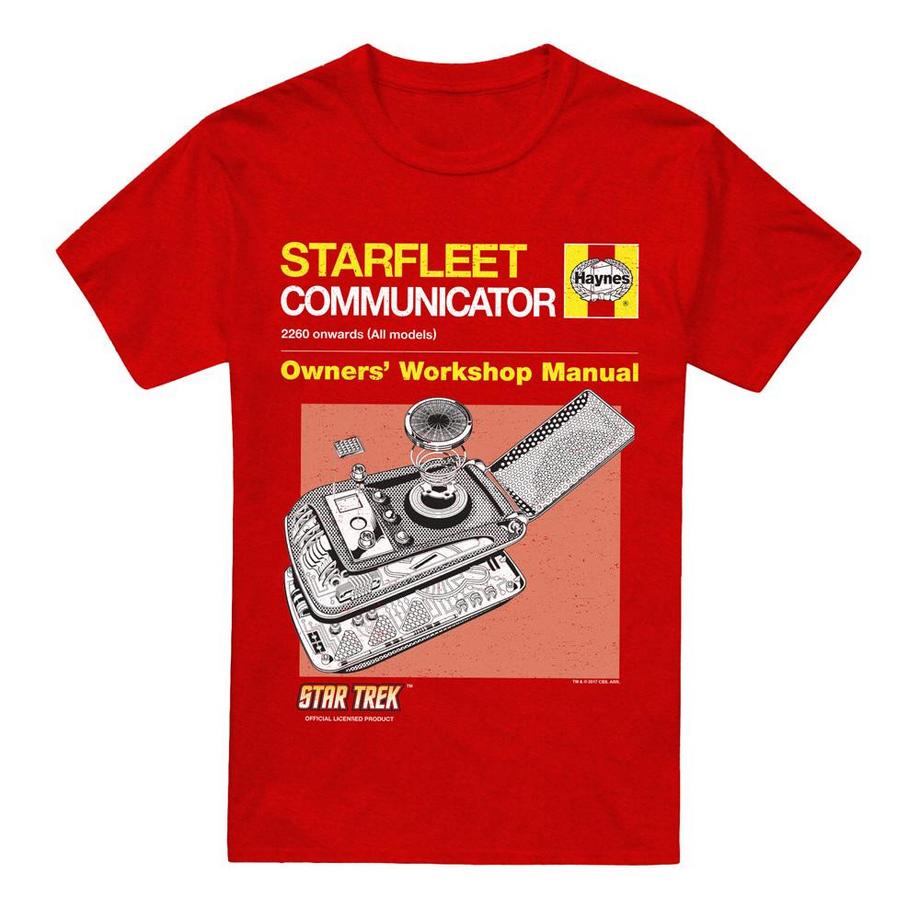 Star Trek Star Trek Starfleet Communicator Owners Workshop Manual T-Shirt  