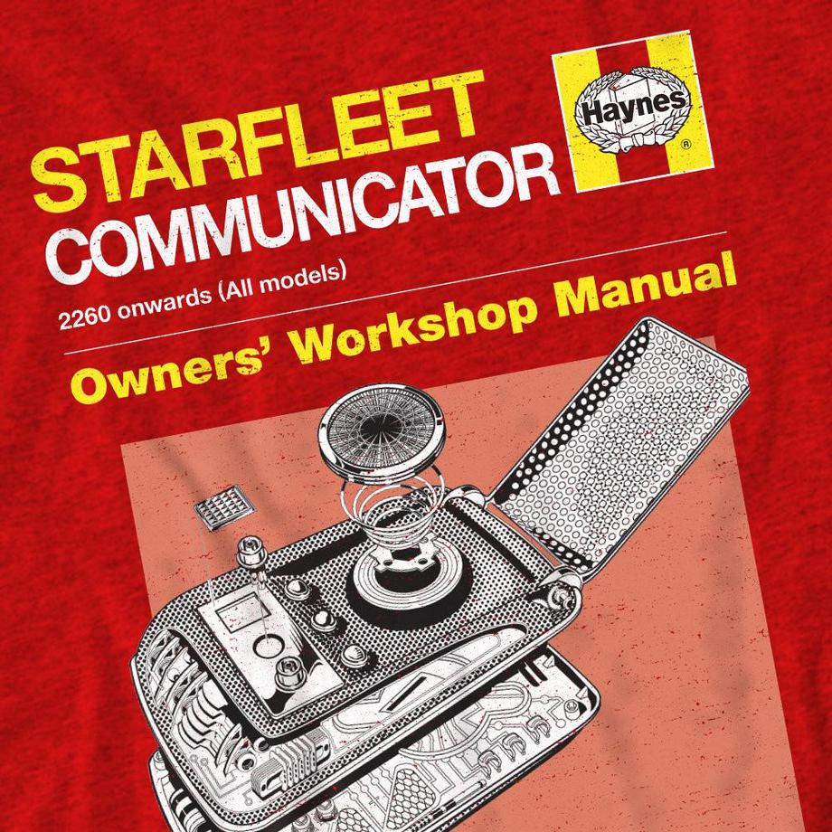 Star Trek Star Trek Starfleet Communicator Owners Workshop Manual T-Shirt  