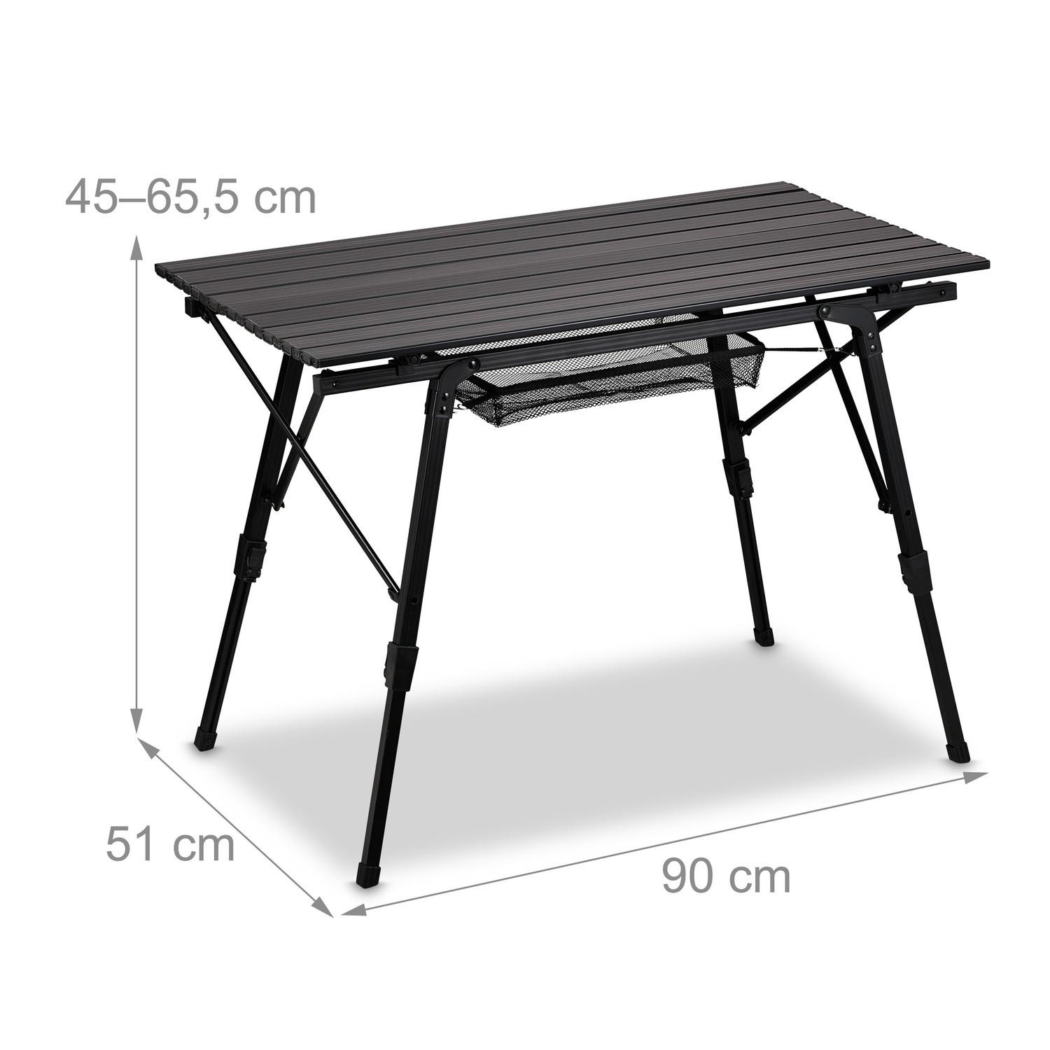 B2X Table pliante en aluminium réglable en hauteur  