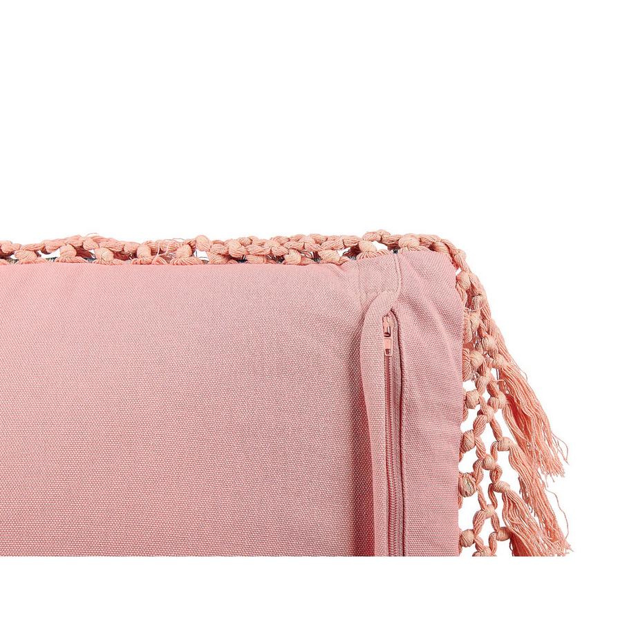 Beliani Dekokissen 2er Set aus Samtstoff Retro PARROTIA  