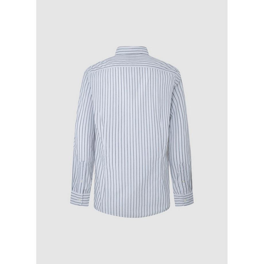 Pepe Jeans London Chemise Peter à Rayures avec Col Boutonné  