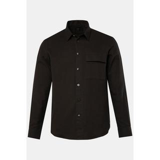 JP1880  Camicia in flanella da indossare sopra altri indumenti con maniche lunghe e colletto ad apertura inglese, fino alla tg. 7XL 