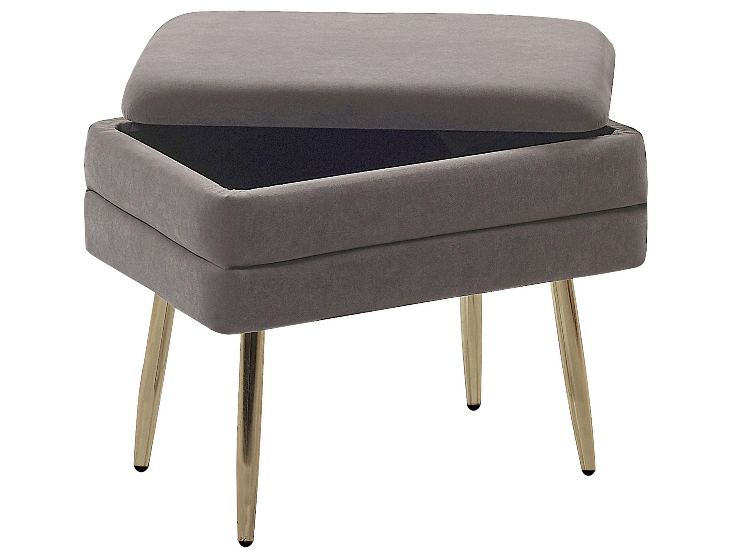 Beliani Banc de rangement en Velours Moderne ODESSA  