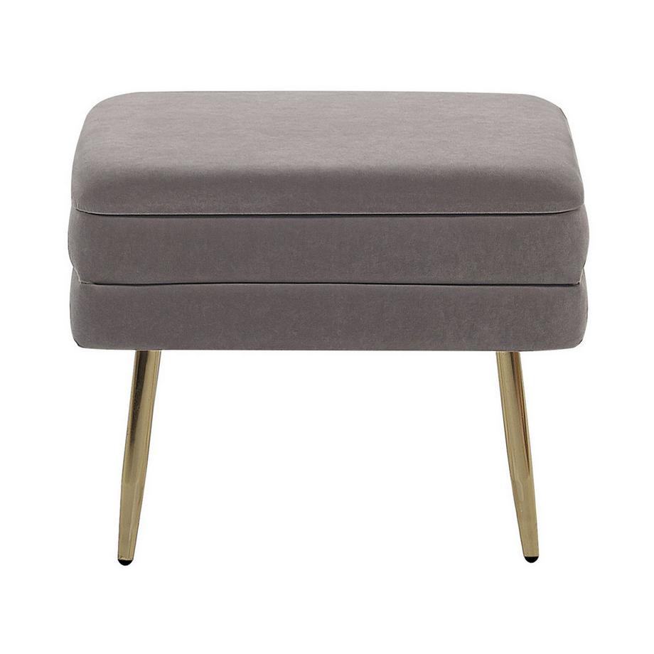 Beliani Truhenbank aus Samtstoff Modern ODESSA  