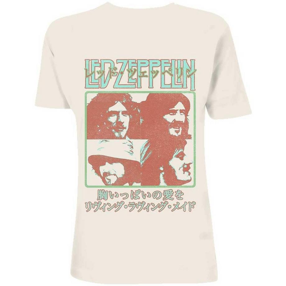 Led Zeppelin Led Zeppelin Japanisches Logo Grafik Print T-Shirt  