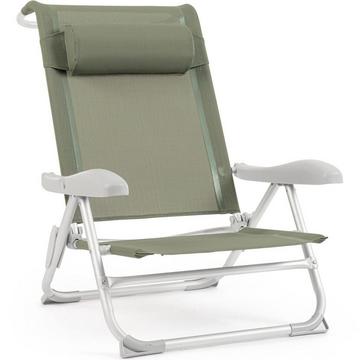 Chaise longue de plage Cayo vert olive
