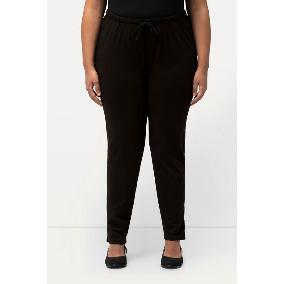 Ulla Popken Pantalon Slim Fit Taille Élastique Fentes Latérales  