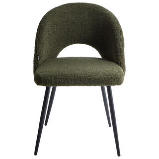 Beliani Esszimmerstuhl 2er Set aus Bouclé Modern ONAGA  