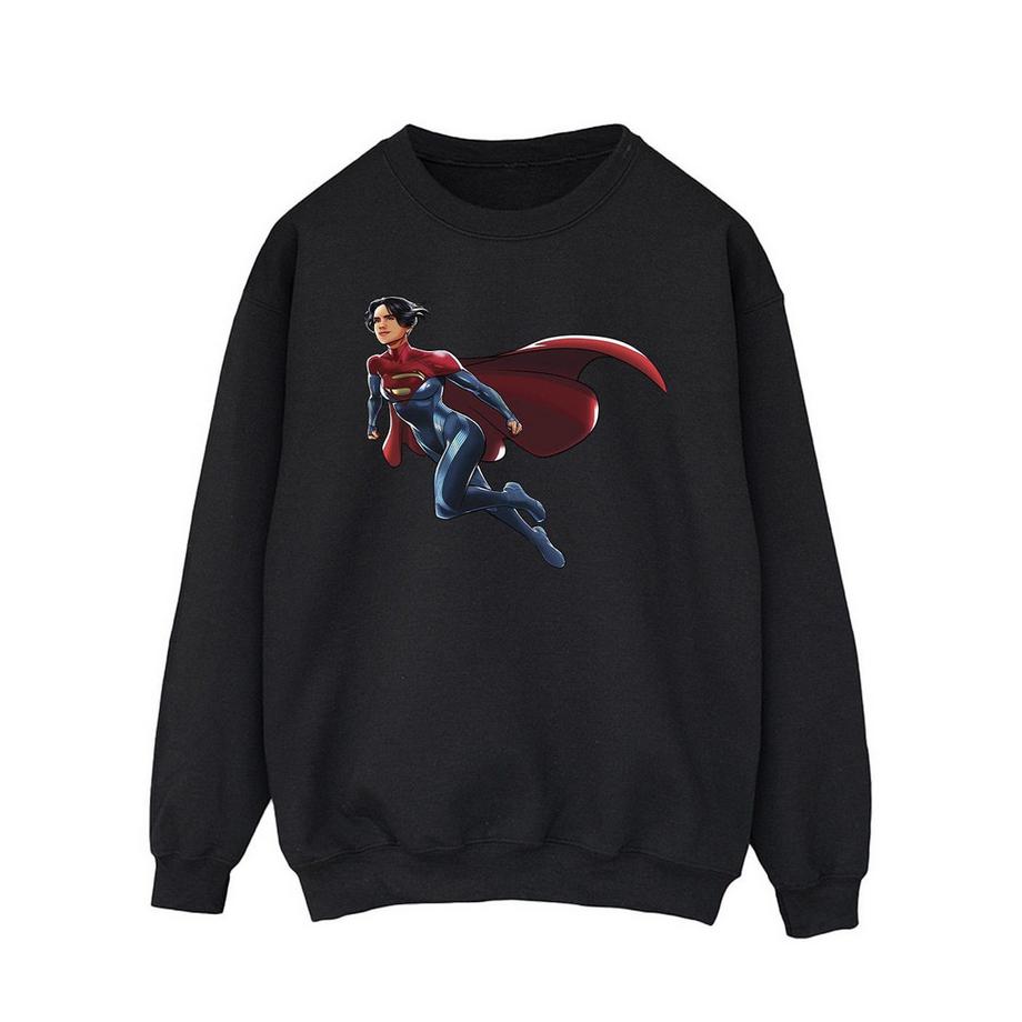 DC COMICS Supergirl Flying Stampa Grafica Felpa  