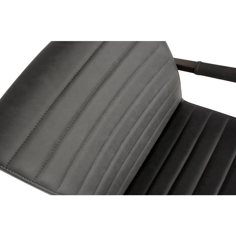 mutoni Armlehn Freischwingerstuhl Bas Anthrazit  