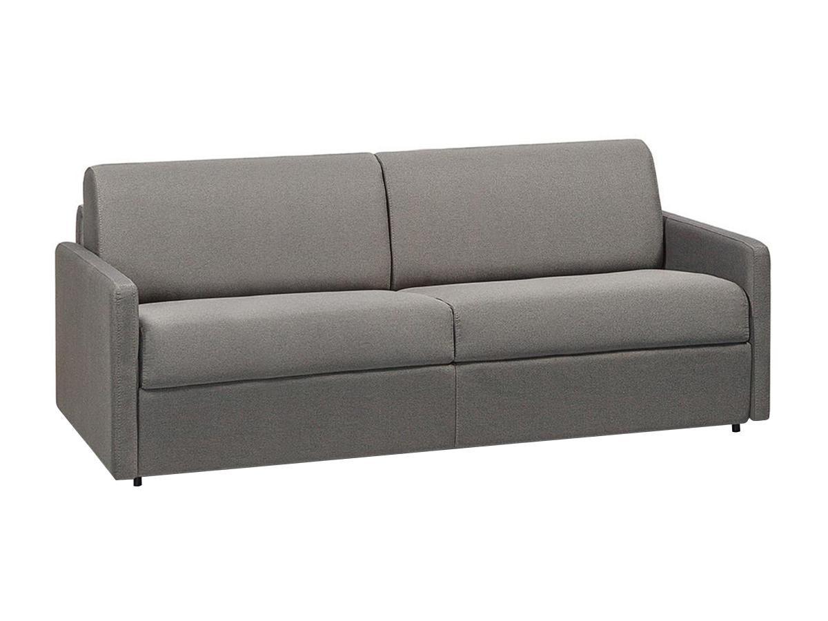 Vente-unique Schlafsofa 4Sitzer Stoff Liegefläche Matratzen CALIFE  