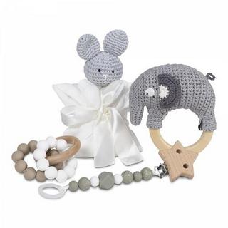 Geschenkidee  Premium Baby Geschenkset Natur 