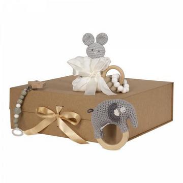 Premium Baby Geschenkset Natur