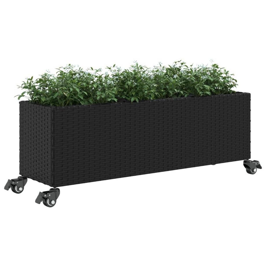 VidaXL Jardinière rotin synthétique  