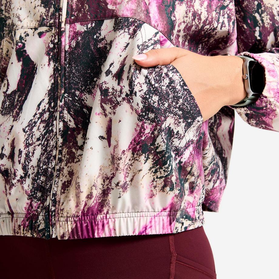 DOMYOS  Atmungsaktive Sportjacke , bunt 