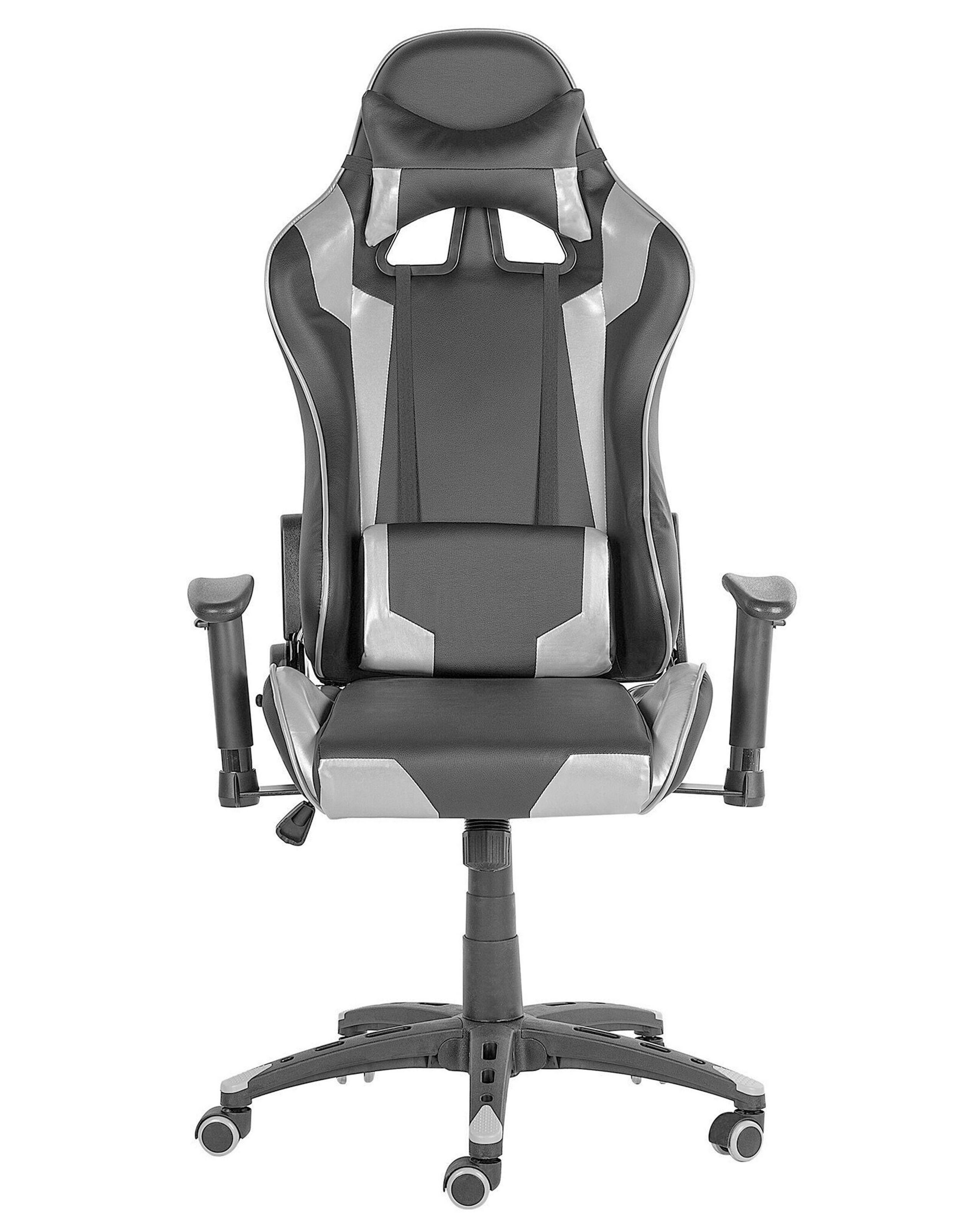 Beliani Siège de gaming en Cuir PU Rétro KNIGHT  