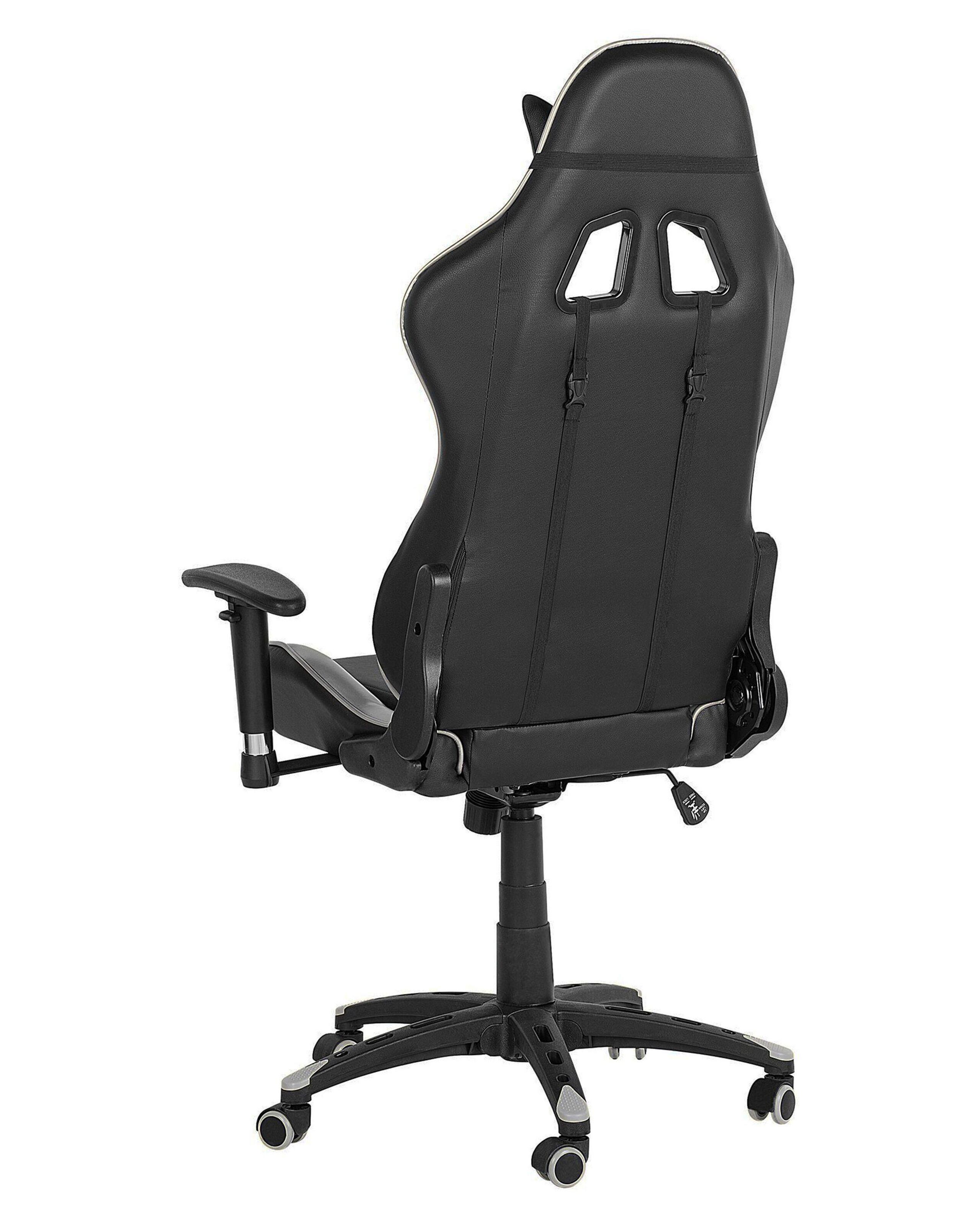 Beliani Siège de gaming en Cuir PU Rétro KNIGHT  