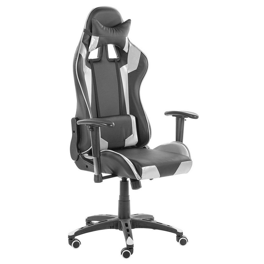 Beliani Siège de gaming en Cuir PU Rétro KNIGHT  